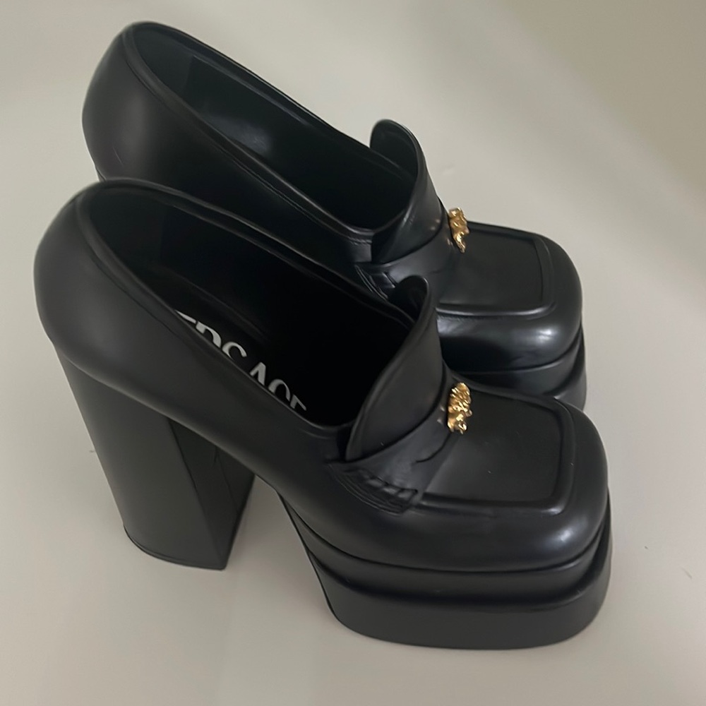 Black Versace shoes